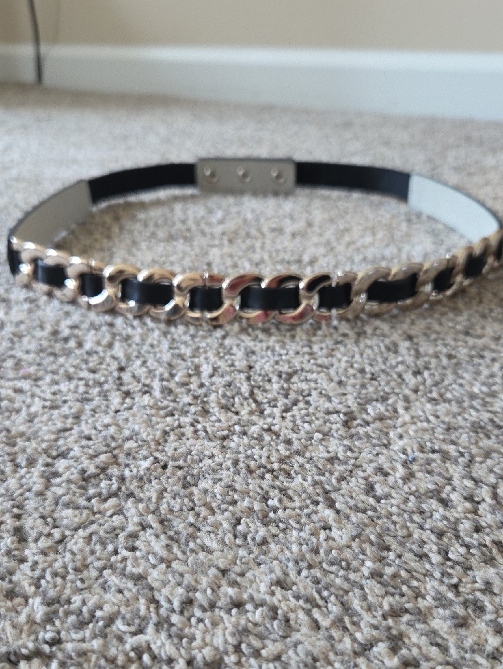 WHBM Chain-Accent Elastic Belt